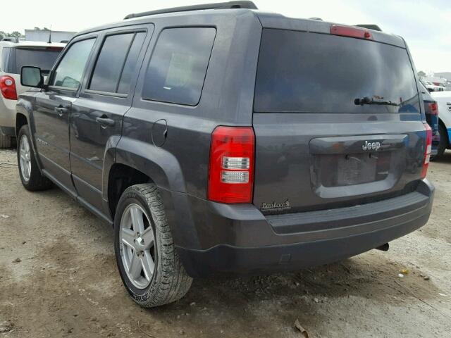 1C4NJPBB2ED794171 - 2014 JEEP PATRIOT SP GRAY photo 3