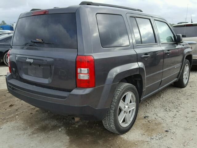 1C4NJPBB2ED794171 - 2014 JEEP PATRIOT SP GRAY photo 4