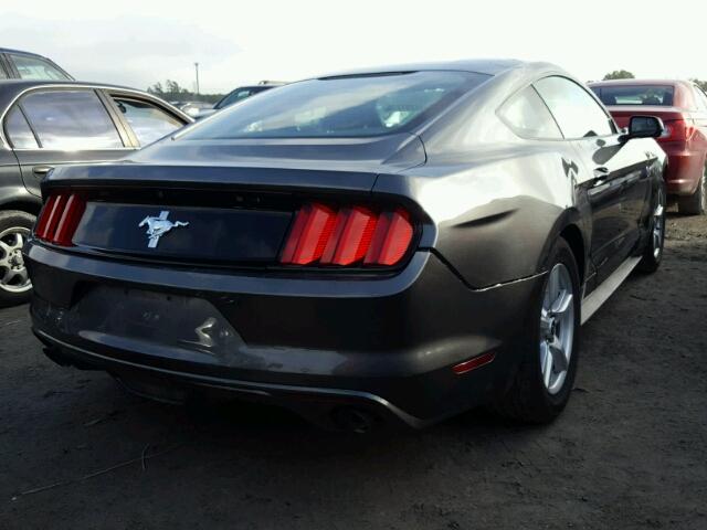 1FA6P8AM4F5375266 - 2015 FORD MUSTANG GRAY photo 4