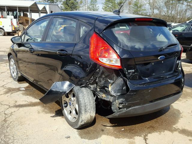 3FADP4FJ7CM126674 - 2012 FORD FIESTA SES BLACK photo 3