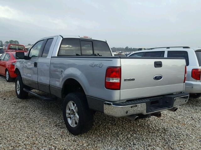 1FTPX14565FB10674 - 2005 FORD F150 GRAY photo 3