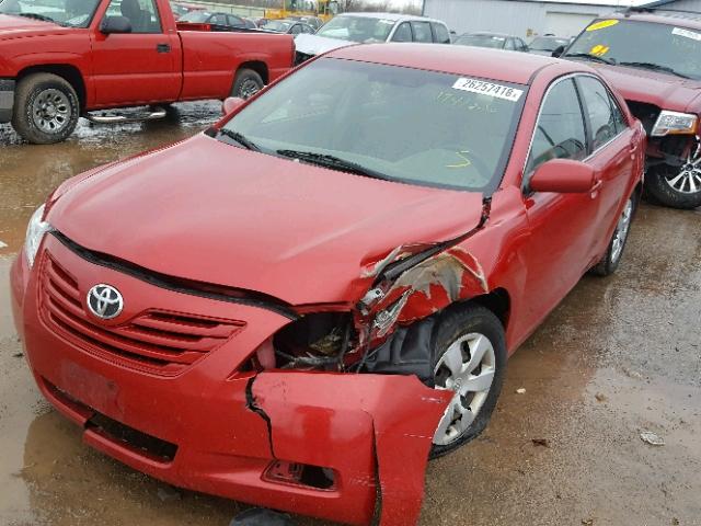 4T1BE46K27U120262 - 2007 TOYOTA CAMRY LE A RED photo 2