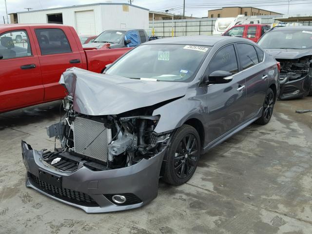 3N1AB7AP0HY356634 - 2017 NISSAN SENTRA S GRAY photo 2