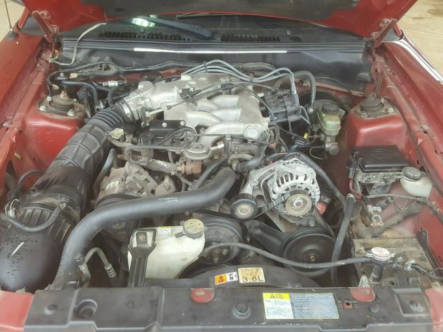 1FAFP404X1F167194 - 2001 FORD MUSTANG RED photo 7