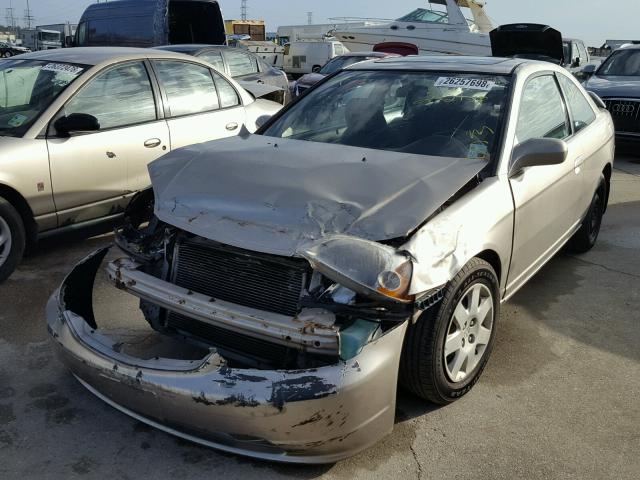 1HGEM22952L026355 - 2002 HONDA CIVIC EX Qızıl foto 2