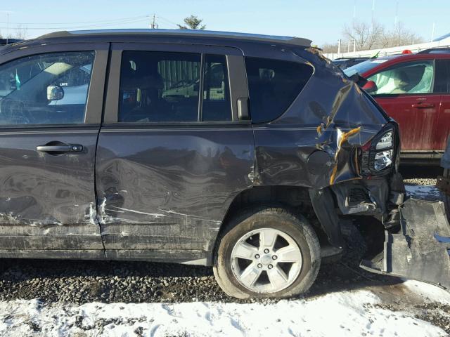 1C4NJCBA8ED843731 - 2014 JEEP COMPASS SP GRAY photo 9