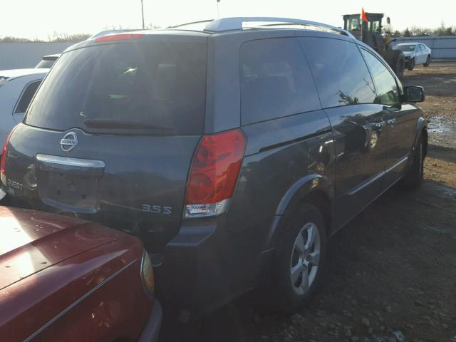 5N1BV28U87N119887 - 2007 NISSAN QUEST S SILVER photo 4