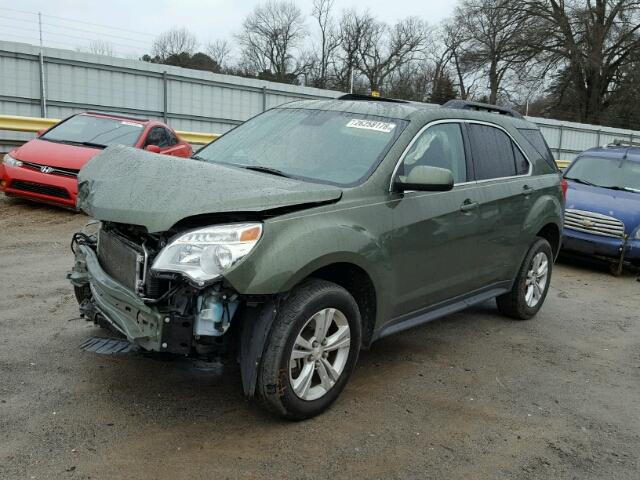 2GNALBEK8F6241538 - 2015 CHEVROLET EQUINOX LT GREEN photo 2