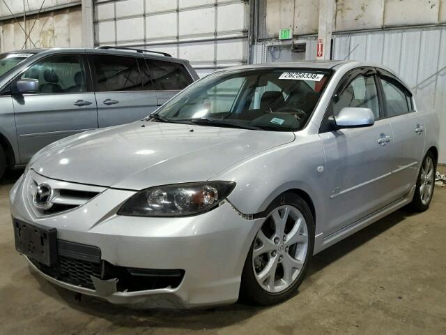 JM1BK323881816908 - 2008 MAZDA 3 S SILVER photo 2