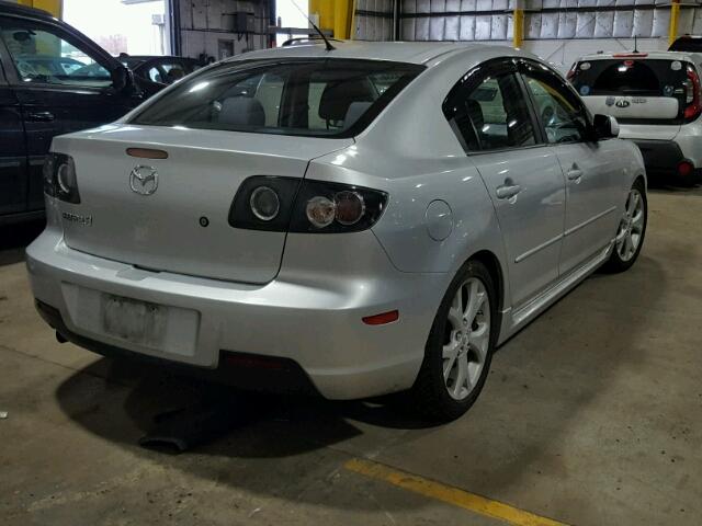 JM1BK323881816908 - 2008 MAZDA 3 S SILVER photo 4