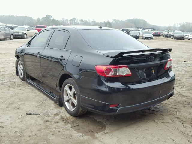 2T1BU4EE4BC602272 - 2011 TOYOTA COROLLA S BLACK photo 3