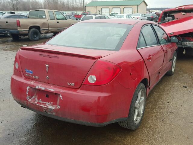 1G2ZG58NX74120590 - 2007 PONTIAC G6 BASE RED photo 4