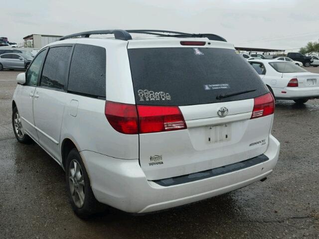 5TDBA22C44S018917 - 2004 TOYOTA SIENNA XLE WHITE photo 3