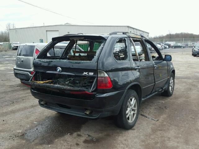 5UXFA13565LY00245 - 2005 BMW X5 3.0I BLACK photo 4