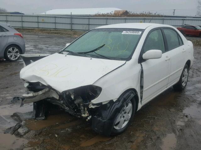 1NXBR32E26Z704447 - 2006 TOYOTA COROLLA CE WHITE photo 2