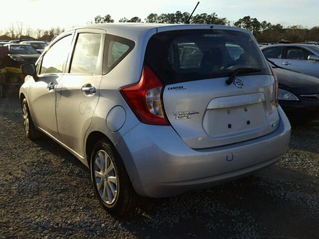 3N1CE2CP2FL387359 - 2015 NISSAN VERSA NOTE SILVER photo 3