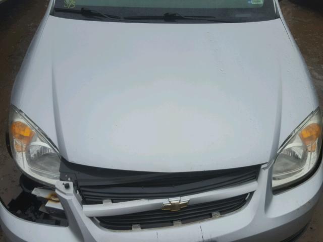 1G1AL15F377280943 - 2007 CHEVROLET COBALT LT SILVER photo 7