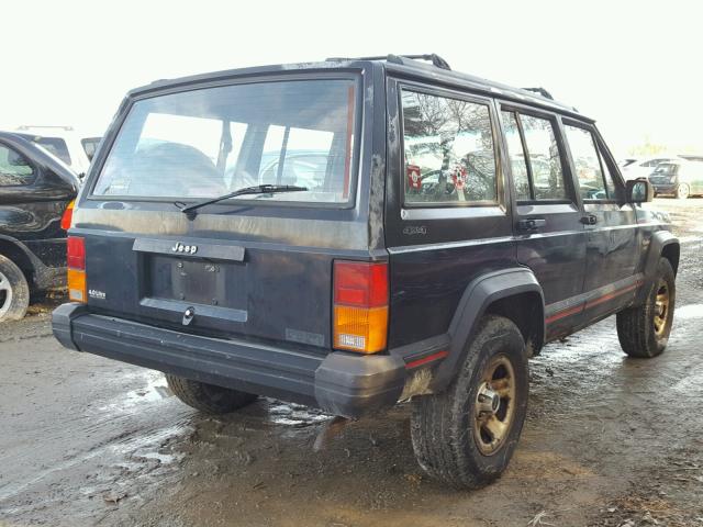 1J4FJ68SXSL542122 - 1995 JEEP CHEROKEE S BLACK photo 4