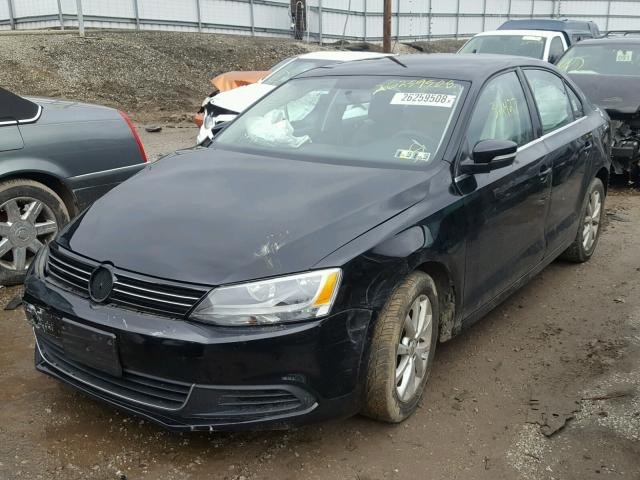 3VWDP7AJ4DM454779 - 2013 VOLKSWAGEN JETTA SE BLACK photo 2