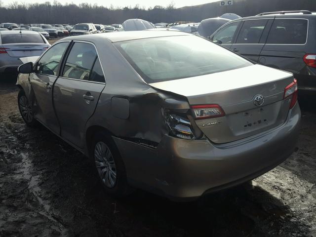 4T1BF1FK6EU412165 - 2014 TOYOTA CAMRY L TAN photo 3