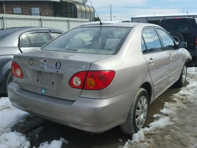 2T1BR32EX3C020114 - 2003 TOYOTA COROLLA CE GRAY photo 4