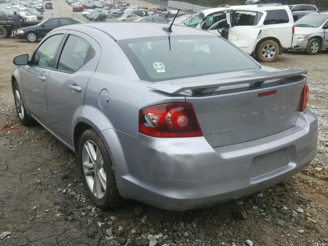 1C3CDZAB7EN177486 - 2014 DODGE AVENGER SE SILVER photo 3