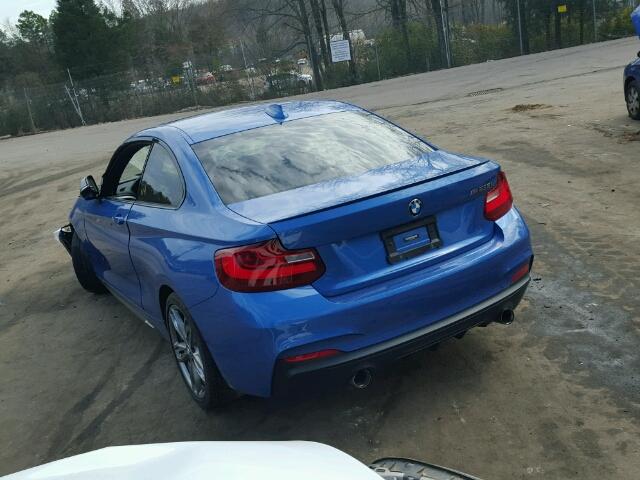 WBA1J7C50FV358418 - 2015 BMW M235I BLUE photo 3