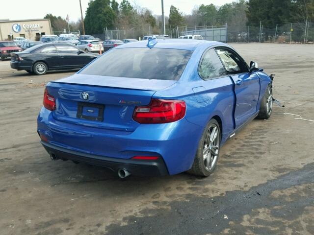 WBA1J7C50FV358418 - 2015 BMW M235I BLUE photo 4