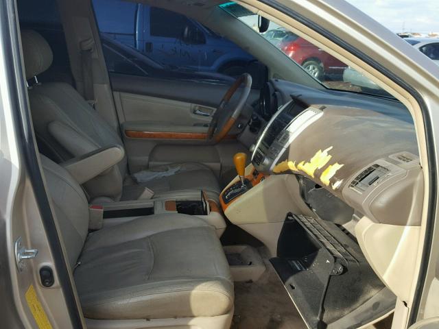 2T2GK31U37C004079 - 2007 LEXUS RX 350 GOLD photo 5