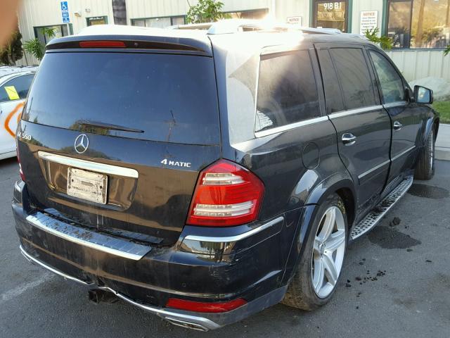 4JGBF8GE9BA721739 - 2011 MERCEDES-BENZ GL 550 4MA BLACK photo 4