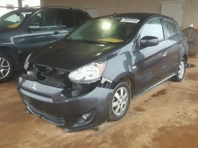 ML32A4HJ7EH015231 - 2014 MITSUBISHI MIRAGE ES BLACK photo 2