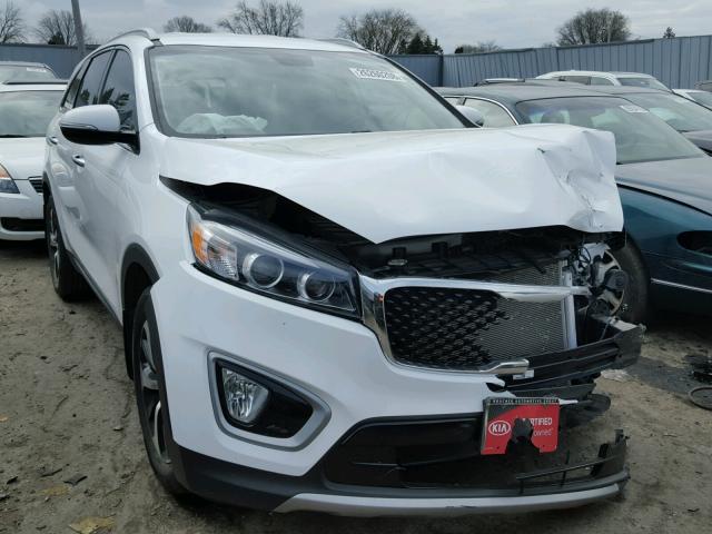 5XYPH4A54GG022578 - 2016 KIA SORENTO EX WHITE photo 1