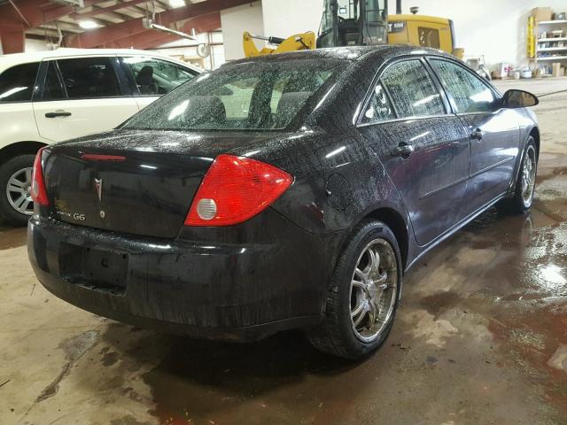 1G2ZG57B784118840 - 2008 PONTIAC G6 BASE BLACK photo 4