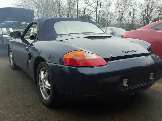 WP0CA2985XU633417 - 1999 PORSCHE BOXSTER BLUE photo 3