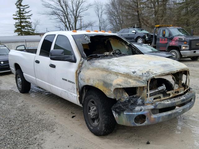 3D7KA28D53G796081 - 2003 DODGE RAM 2500 S WHITE photo 1