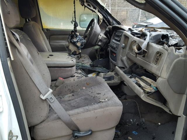 3D7KA28D53G796081 - 2003 DODGE RAM 2500 S WHITE photo 5