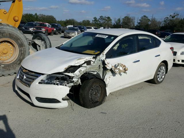 3N1AB7AP6FL677149 - 2015 NISSAN SENTRA S GRAY photo 2