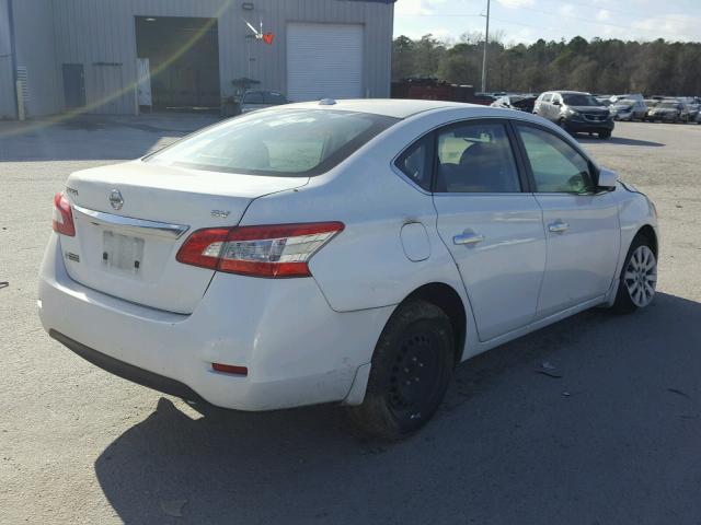 3N1AB7AP6FL677149 - 2015 NISSAN SENTRA S GRAY photo 4