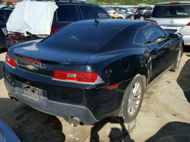 2G1FA1E34E9195199 - 2014 CHEVROLET CAMARO LS BLACK photo 4