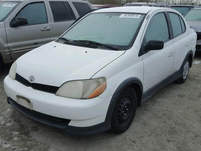 JTDBT123910161025 - 2001 TOYOTA ECHO WHITE photo 2