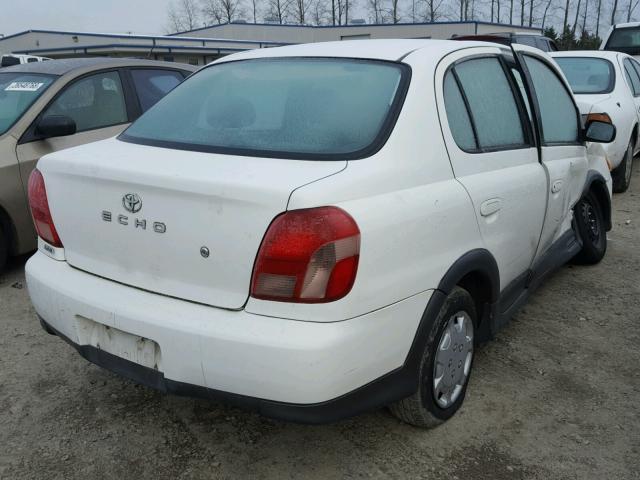 JTDBT123910161025 - 2001 TOYOTA ECHO WHITE photo 4