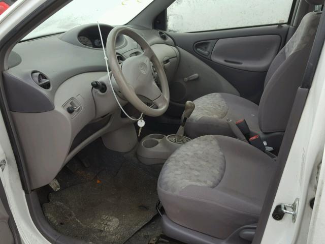 JTDBT123910161025 - 2001 TOYOTA ECHO WHITE photo 5