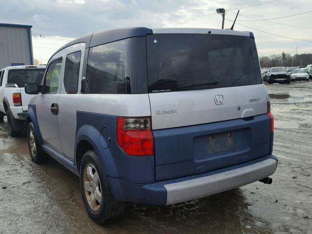 5J6YH28685L026944 - 2005 HONDA ELEMENT EX SILVER photo 3