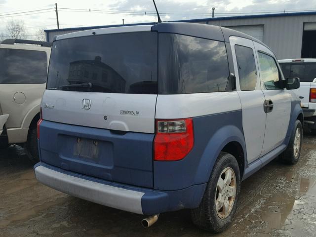 5J6YH28685L026944 - 2005 HONDA ELEMENT EX SILVER photo 4