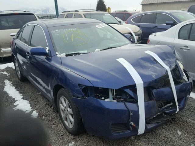 4T1BF3EK2BU583360 - 2011 TOYOTA CAMRY BASE BLUE photo 1