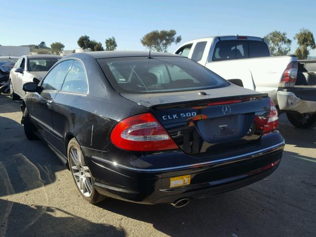 WDBTJ75J75F147388 - 2005 MERCEDES-BENZ CLK 500 BLACK photo 3