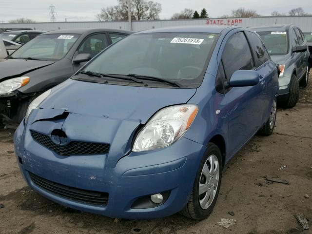 JTDJT4K37A5313884 - 2010 TOYOTA YARIS BLUE photo 2