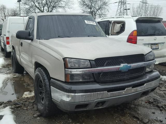 1GCEC14X95Z129190 - 2005 CHEVROLET SILVERADO TAN photo 1