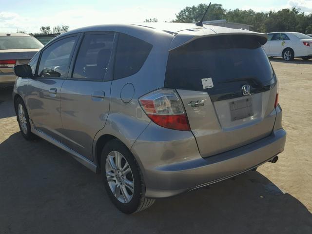 JHMGE87479S025162 - 2009 HONDA FIT SPORT SILVER photo 3