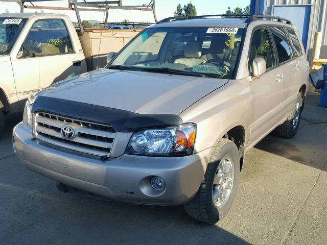 JTEHP21A770209033 - 2007 TOYOTA HIGHLANDER TAN photo 2